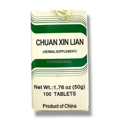 Chuan Xin Lian Pian 100 Tablets Heat Cleanse