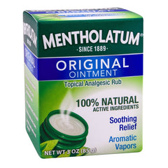 Mentholatum Original Ointment Topical Analgesic Rub Soothing Relief 85g