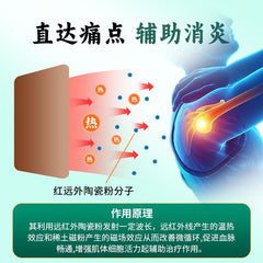 Baiyunshan Far Infrared Heat Patch 6pcs Pains Joints Muscles