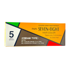 Japan Paon Seven Eight Hair Color #5 Matt Brown 80g Hair Dye