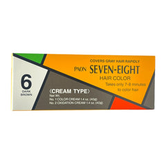 Japan Paon Seven Eight Hair Color#6 Dark Brown 80g Hair Dye