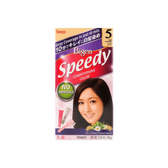 【送梳子】日本Hoyu Bigen 美源染髮劑 染髮膏 5號 深栗色 DIY染髮霜 80克