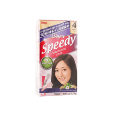 Bigen Hoyu Hair Dye # 4 Chestnut (Ammonia-Free) with Brush