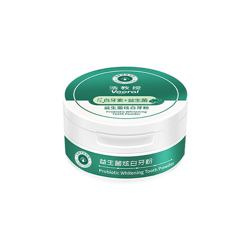 浩博士 益生菌炫白牙粉 白牙素+益生菌 深度清潔 炫白淨齒 清新口氣 50克