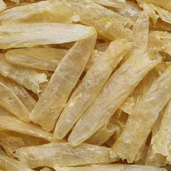 鲜美鱼肚，精选海味，享受天然海产品。
Dried fish maw, selected seafood for natural flavors.