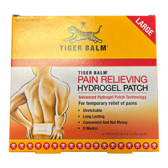 Tiger Balm Pain Relieving Large Patch 4 Patches 8 X 4 in