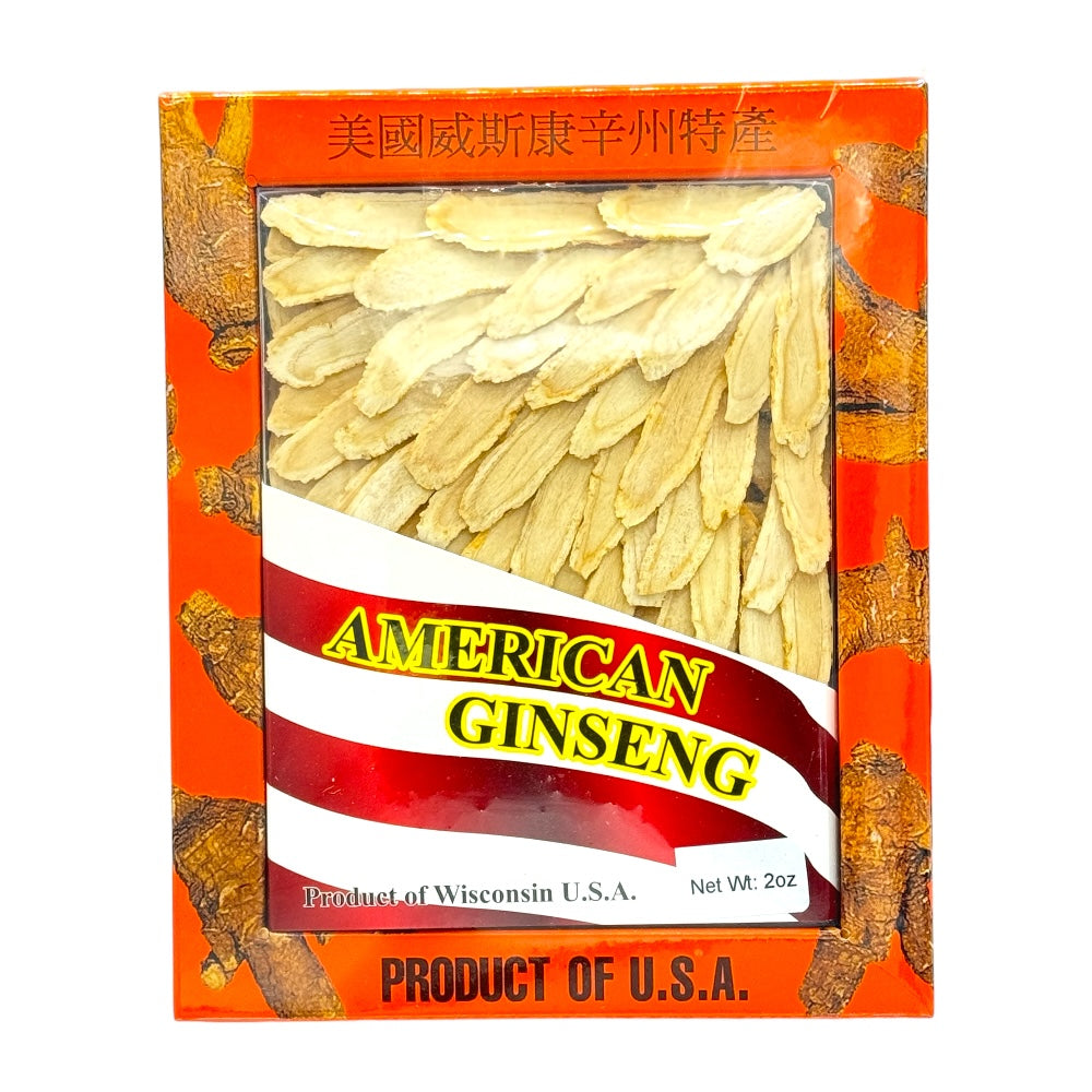 HMT American Ginseng Slices Gift Box Product of Wisconsin 2oz
