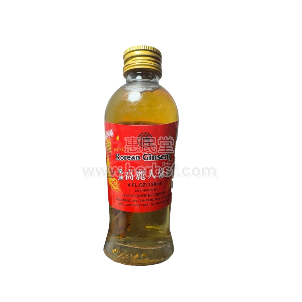 抗疲劳能量饮 皇牌高丽人参露120ml瓶装