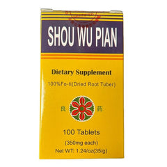 首烏片 100片 滋補肝腎 益精血 養髮黑髮 有助於改善肝腎功能