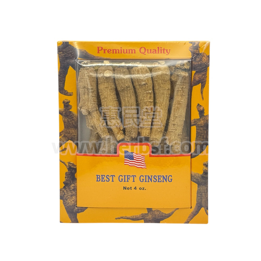 惠民堂 花旗参礼盒 中长支 4oz American Ginseng Gift Box Medium Long Root 4oz