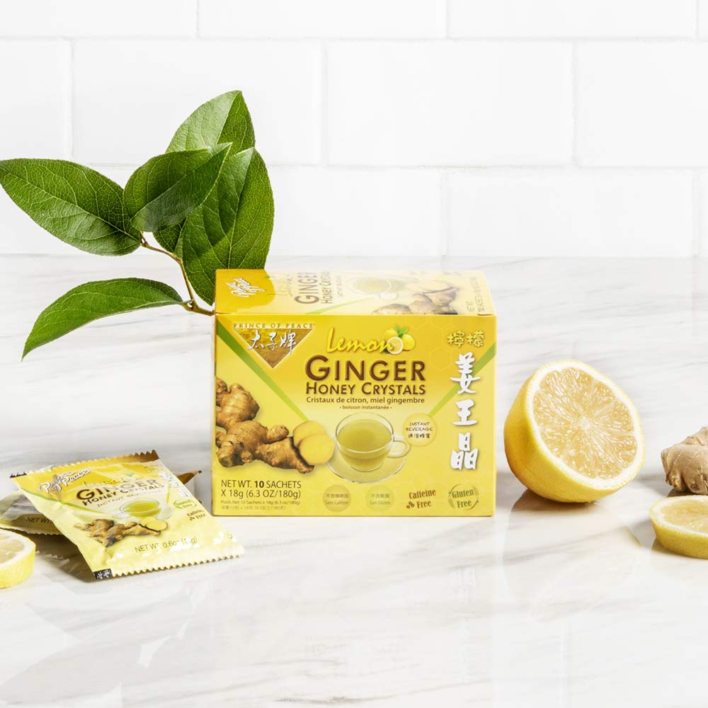 Prince of Peace Ginger Honey Crystals Lemon Flavor Ginger Tea 10*18g