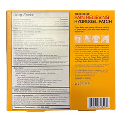 Tiger Balm Pain Relieving Large Patch 4 Patches 8 X 4 in