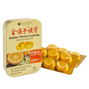 Golden Throat Lozenge Orange Sugar Free 12 pills