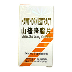 Shan Zha Jiang Zhi Pian Hawthorn Extract Pills 100mgx100Tablets