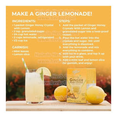 太子牌 姜王晶 蜂蜜姜茶 柠檬味 温中散寒 促进消化 30袋x18克