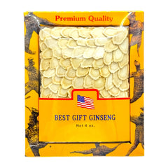 HMT American Ginseng Slices Gift Box 4oz Size #2