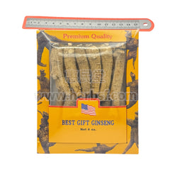 惠民堂 花旗参礼盒 中长支 4oz American Ginseng Gift Box Medium Long Root 4oz