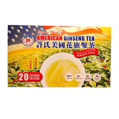 Hsu's Root to Health American Ginseng Tea 20 Tea Bags 40g Gift Box