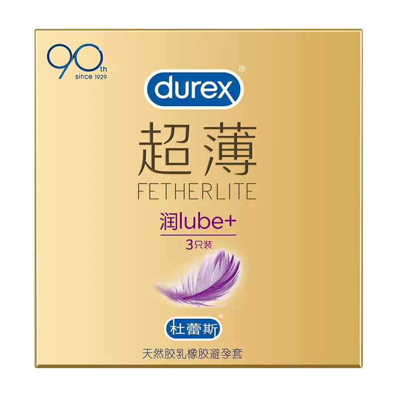 Durex Fetherlite Lube+ 3-pack