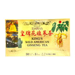 美国皇牌 野山花旗参茶 益气养阴 清热生津 安神助眠  提高免疫 30包90克