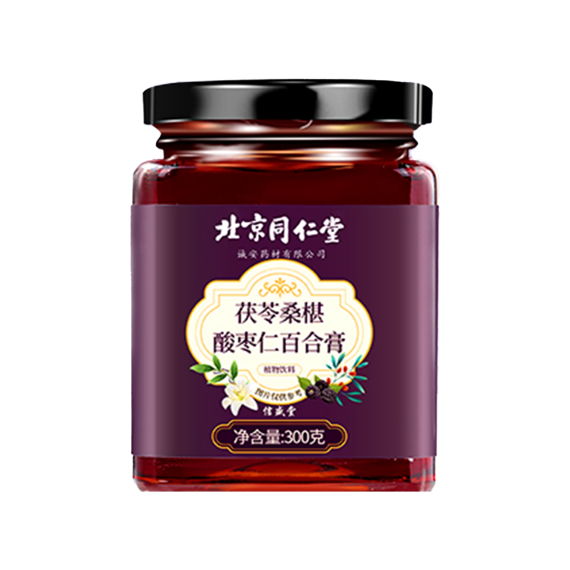 Tong Ren Tang Authentic Poria Mulberry Suanzaoren Paste for Sleep 300g