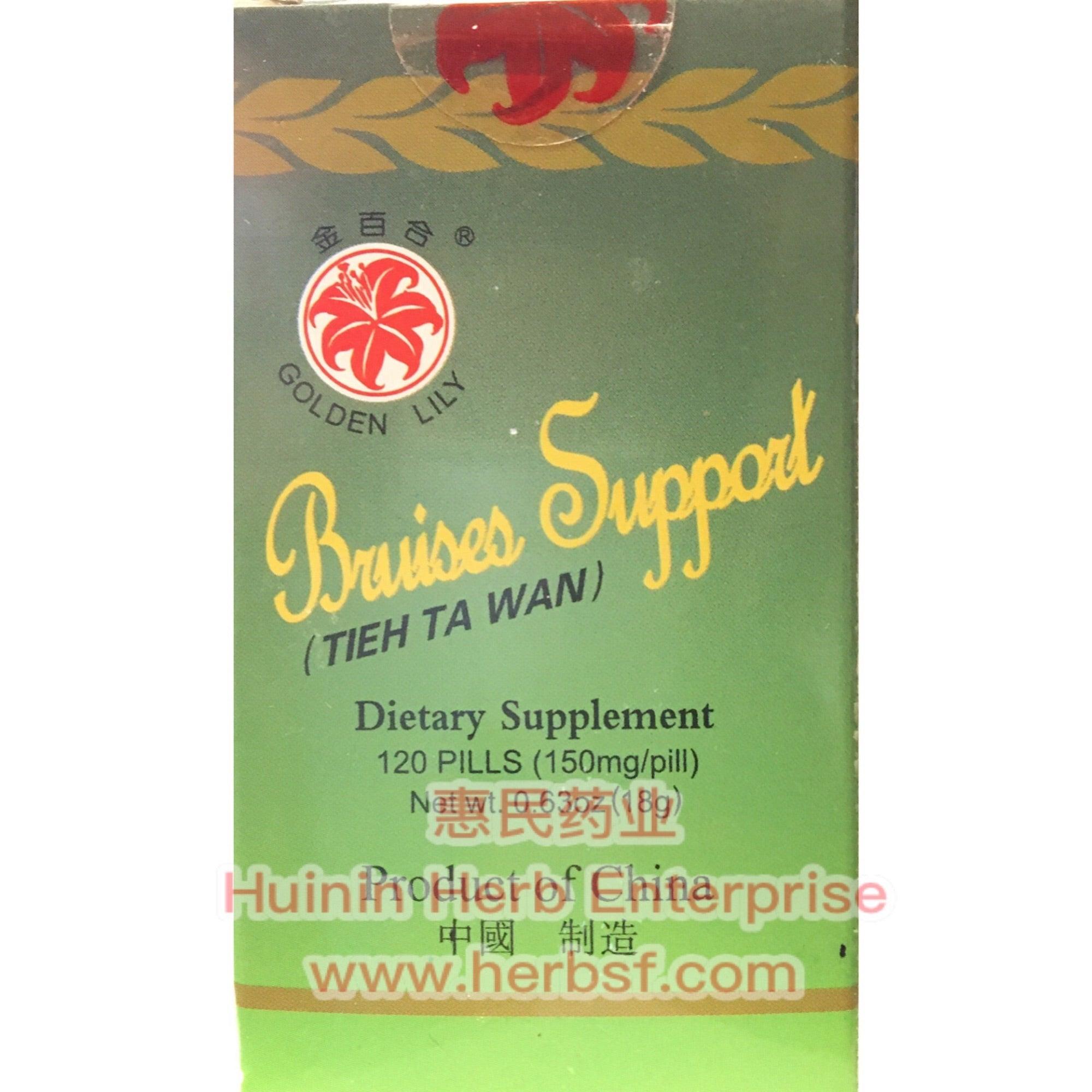 Golden Lili Bruises Support Tieh Ta Wan 120pills